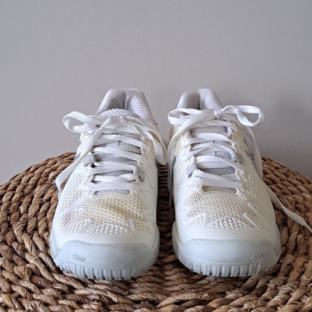 ASICS Womens GEL-Resolution 8 Tennis/Raquets/Pickleball White Sneakers S-8 - Picture 3 of 10